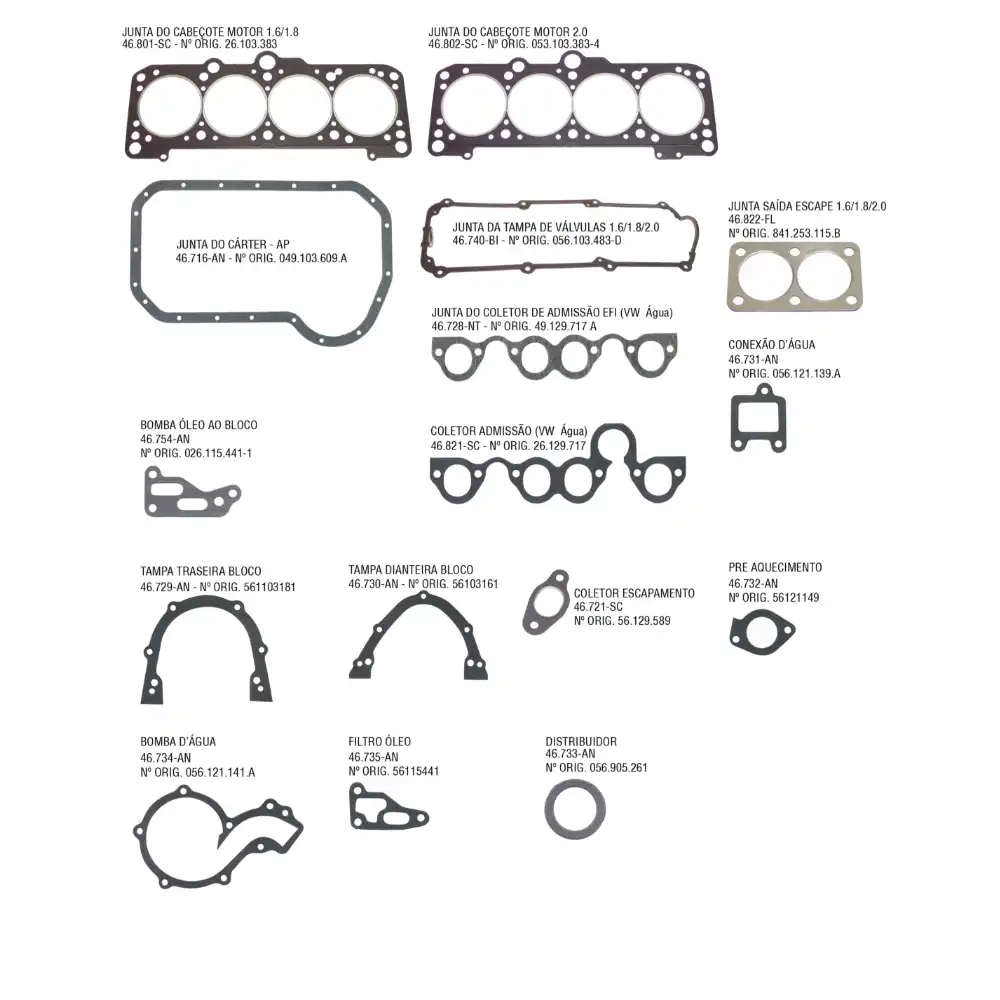 JUNTA SUPERIOR VW AP 2.0 96/98 C/RET