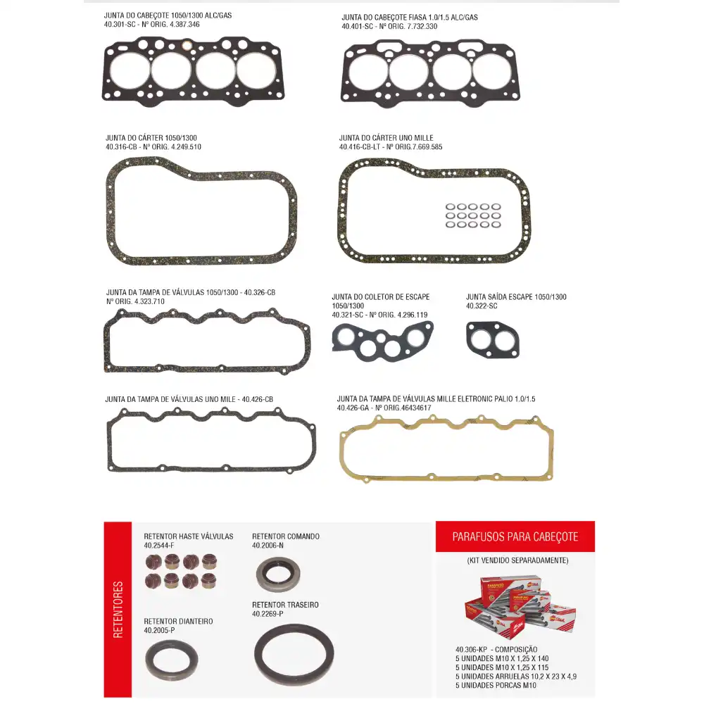 JUNTA SUPERIOR FIAT 147 1050/1300 S/RET