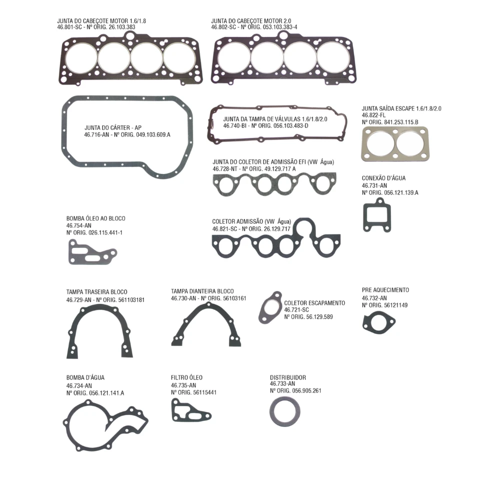 JUNTA SUPERIOR VW AP 2.0 96/98 S/RET