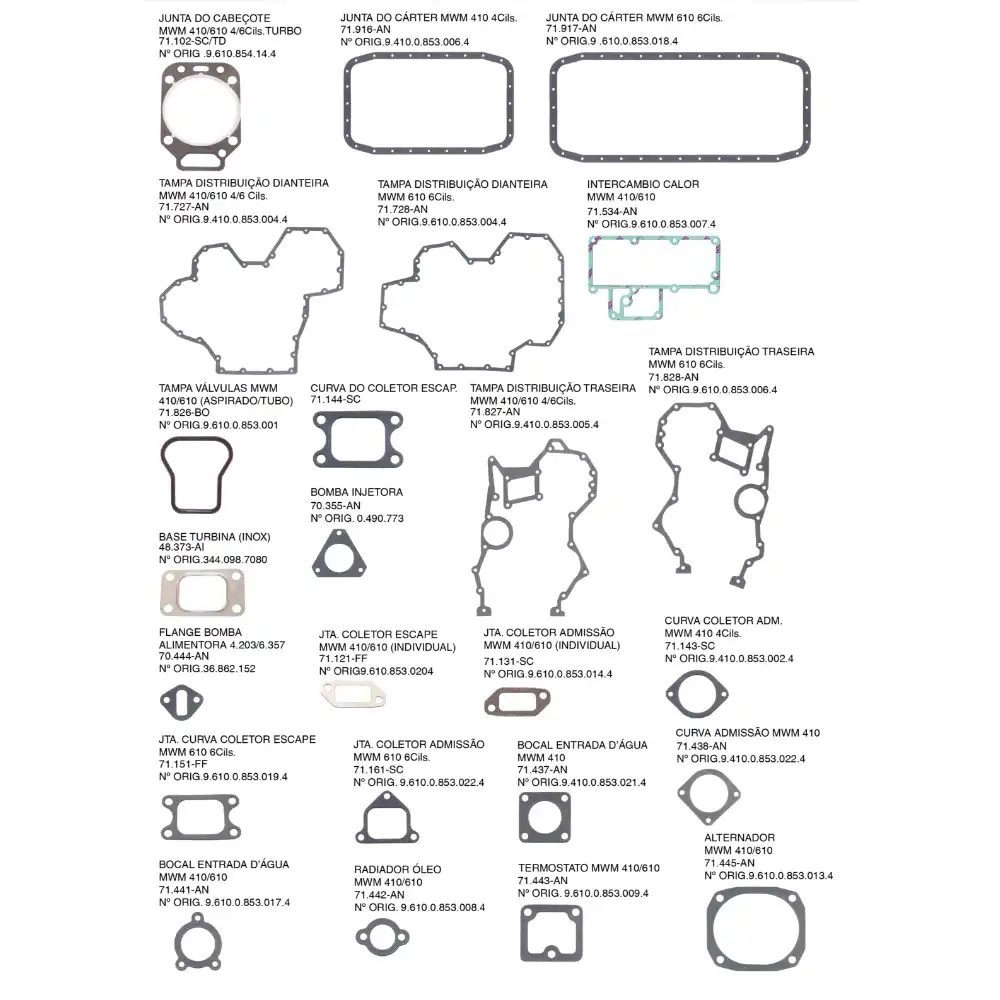JUNTA MT MWM 4.10/4.10T C/RET